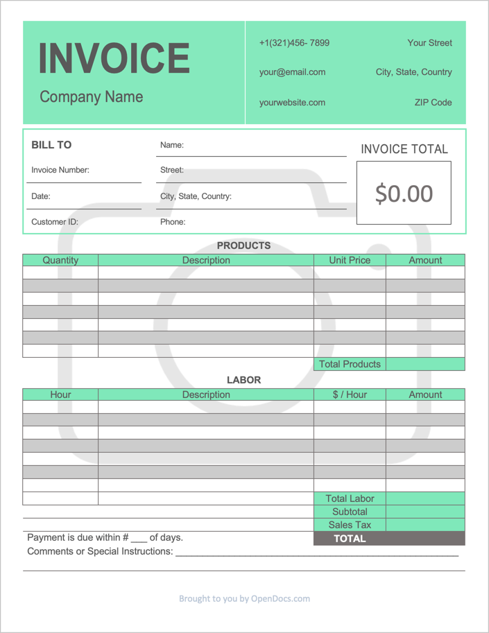 Download Photography Invoice Template Pdf Pictures Invoice Template Ideas