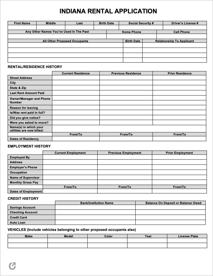 free indiana rental application form form ead faveni edu br