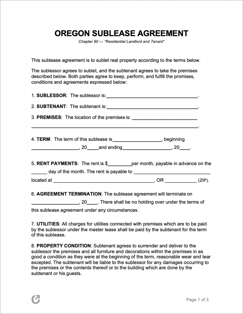 free-oregon-rental-lease-agreement-templates-pdf