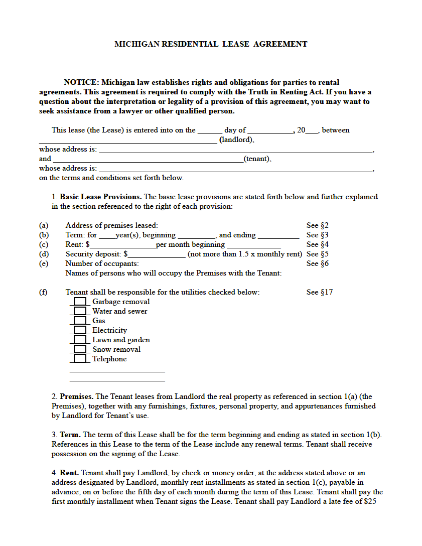 free-michigan-standard-residential-lease-agreement-pdf-word-rtf