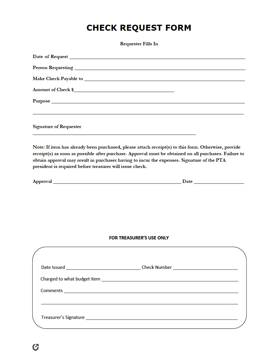 Free Check Request Forms Pdf Word Excel 5721