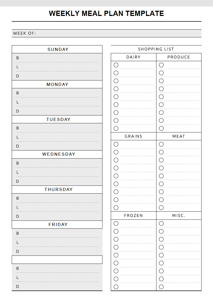 14+ Free Editable 21 Day Fix Meal Plan Templates in MS Word [DOC]